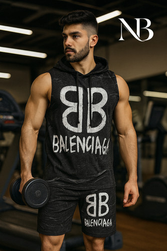 ست هودی شلوارک BALENCIAGA